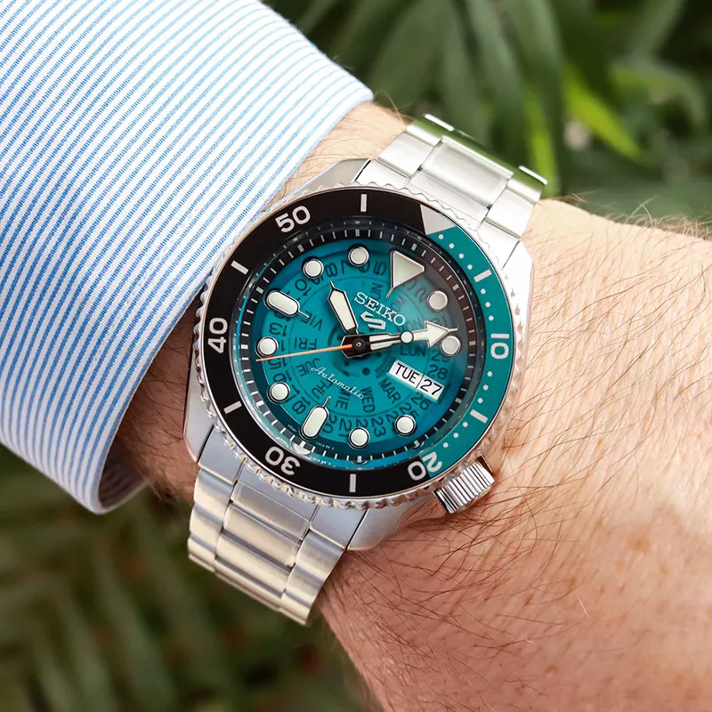 Seiko 5 Sports 'Time Sonar' Dial Men's Watch | SRPJ45K1